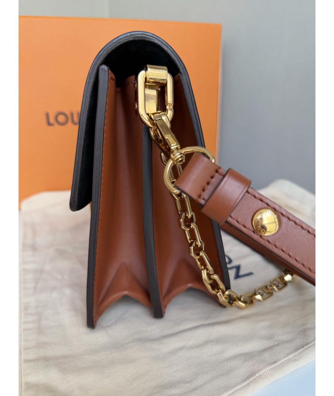 LOUIS VUITTON Коричневая сумка через плечо из канвы, фото 6