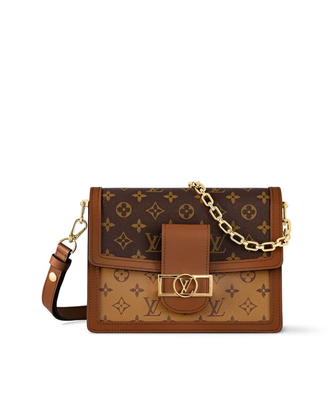 LOUIS VUITTON Коричневая сумка через плечо из канвы, фото 9