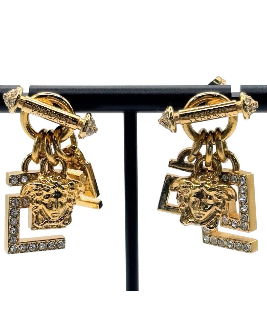 VERSACE Золотые серьги, фото 5
