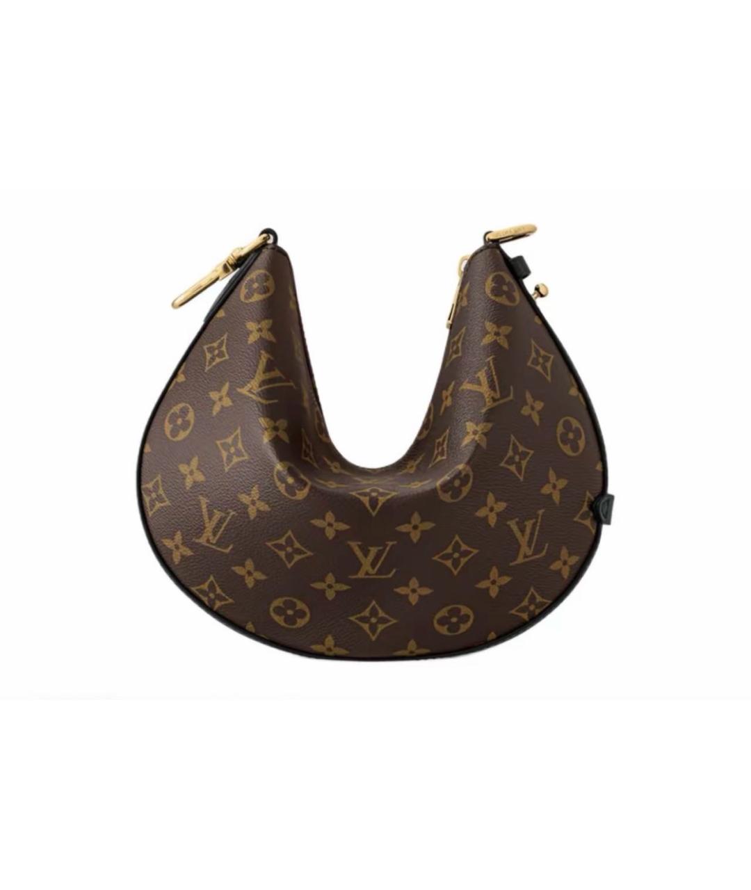 LOUIS VUITTON Коричневая сумка с короткими ручками из канвы, фото 3