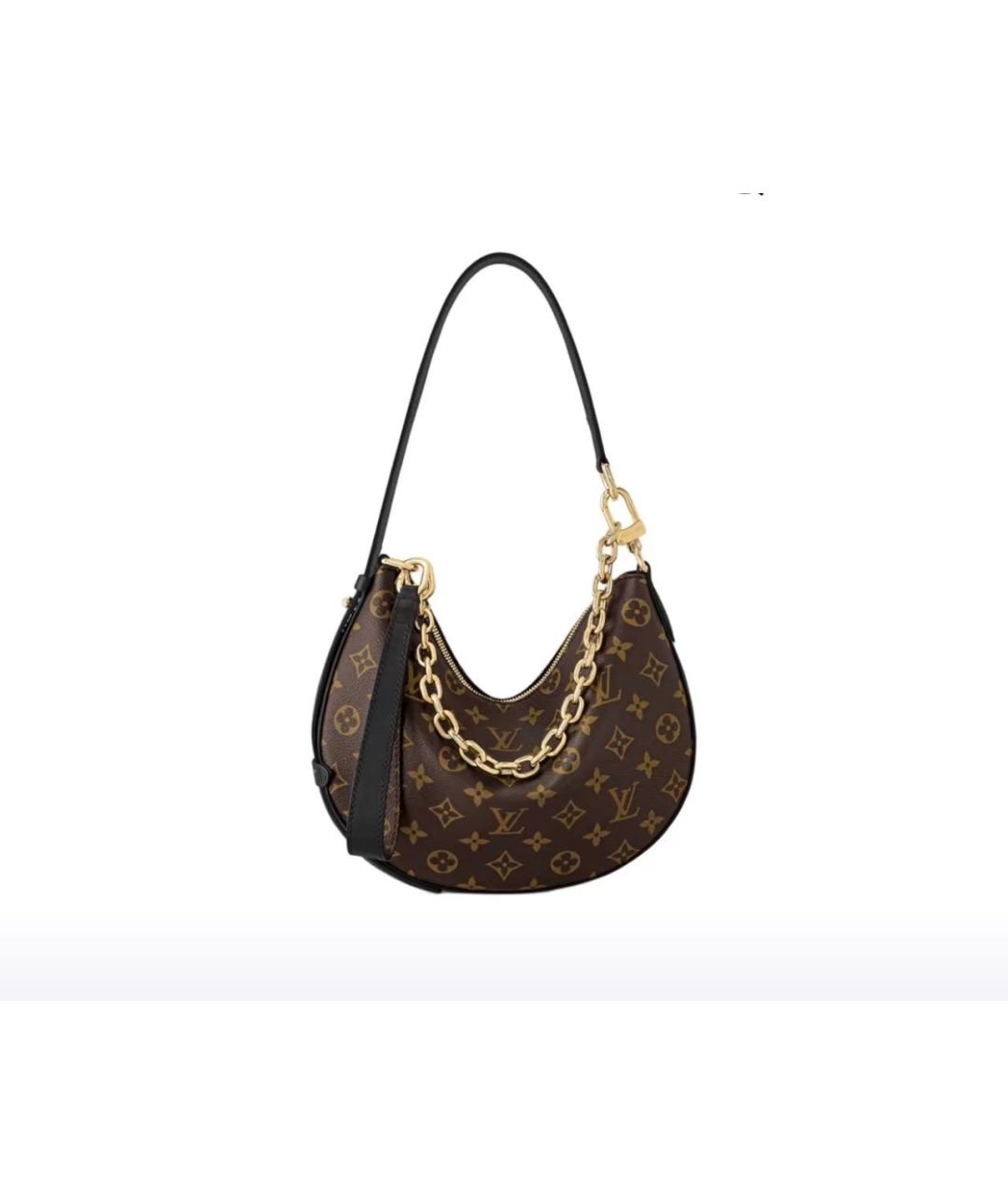 LOUIS VUITTON Коричневая сумка с короткими ручками из канвы, фото 6