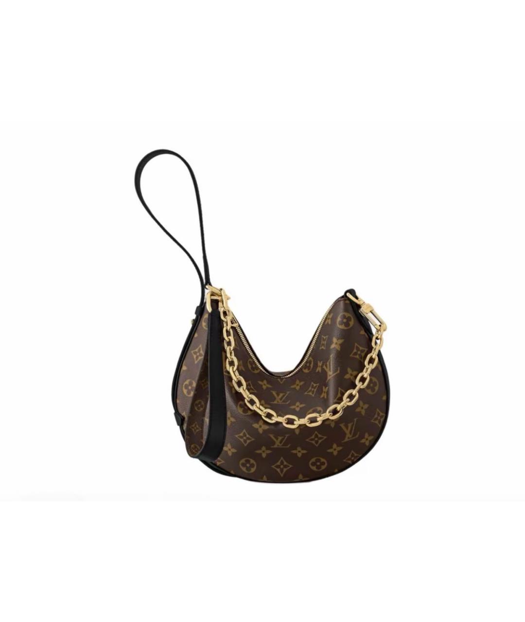 LOUIS VUITTON Коричневая сумка с короткими ручками из канвы, фото 2