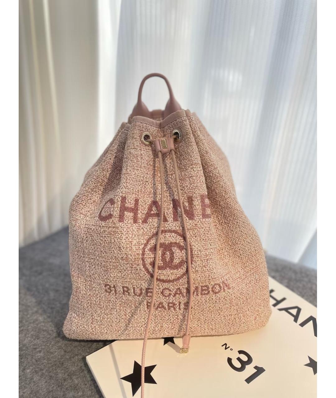 CHANEL Розовый рюкзак, фото 2