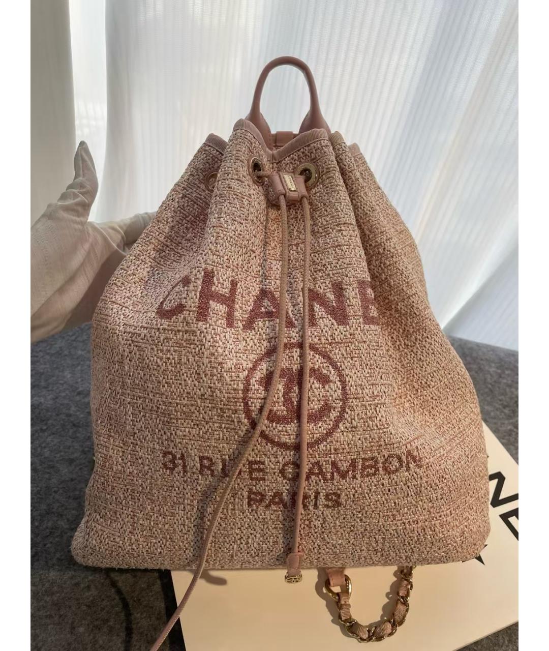 CHANEL Розовый рюкзак, фото 7