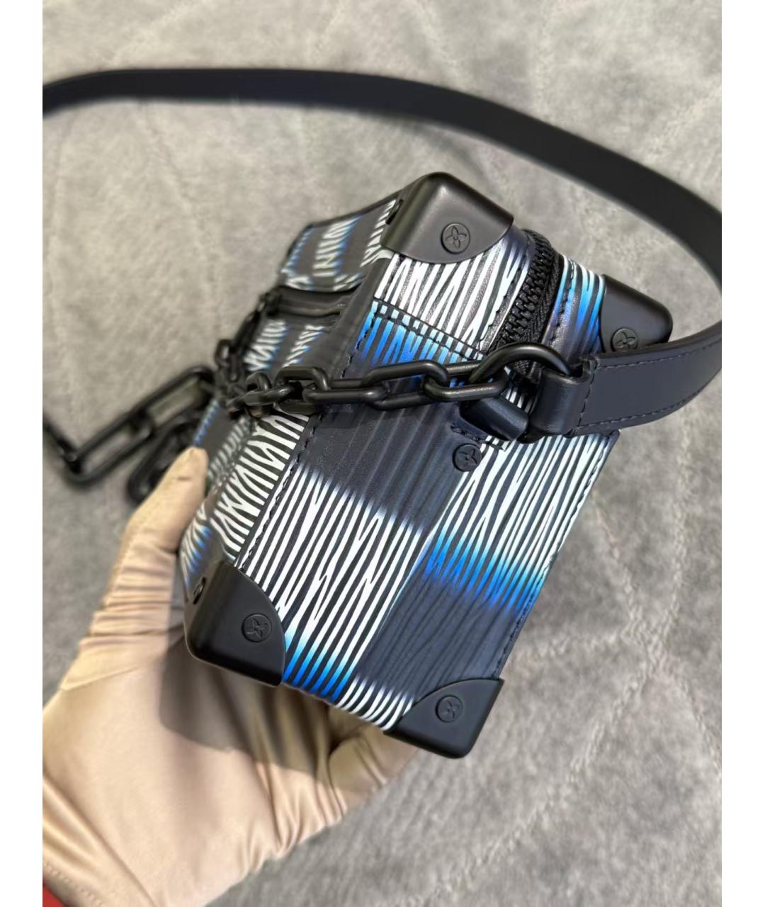 LOUIS VUITTON Синяя сумка через плечо, фото 3