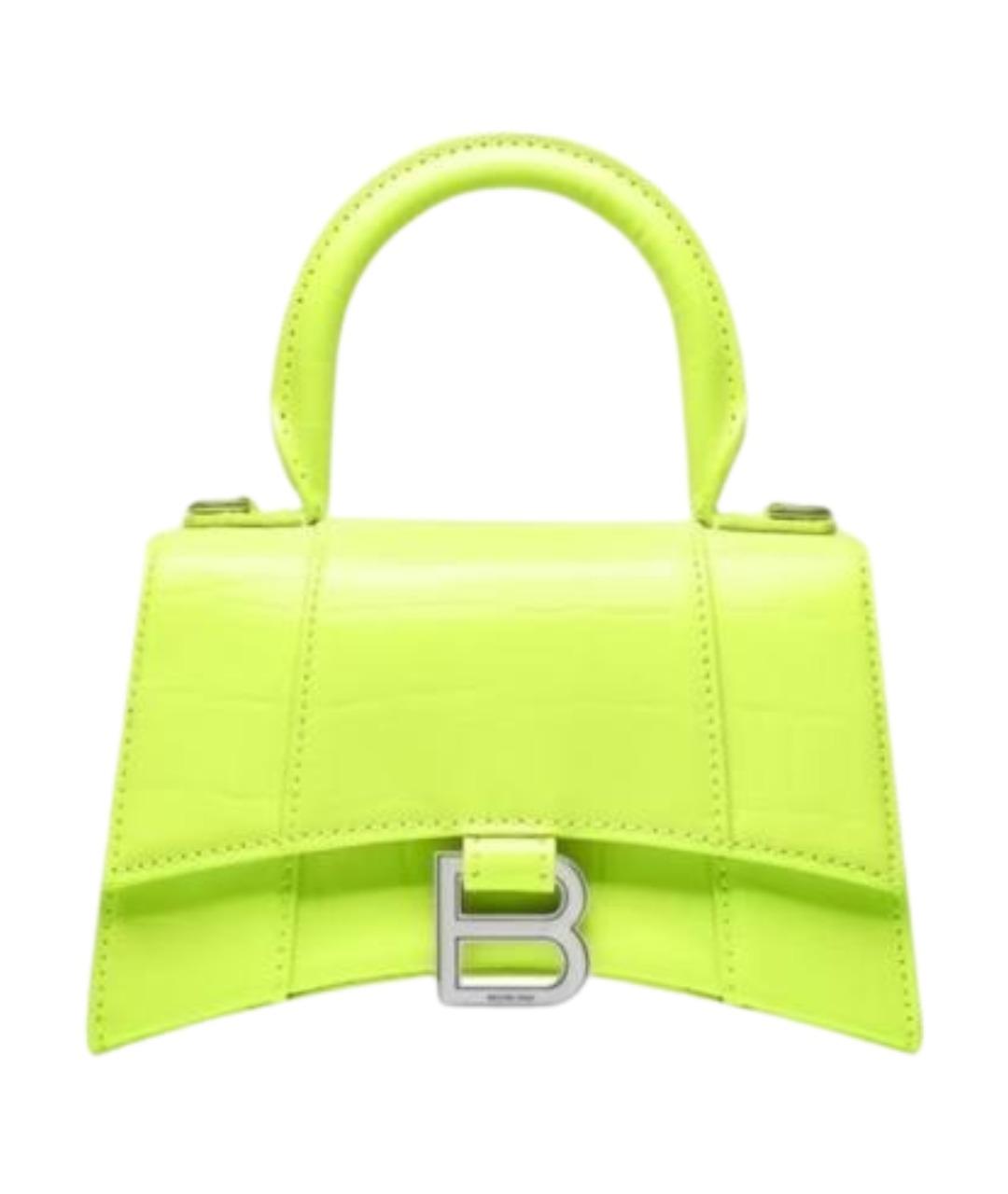 BALENCIAGA Зеленая кожаная сумка через плечо, фото 1