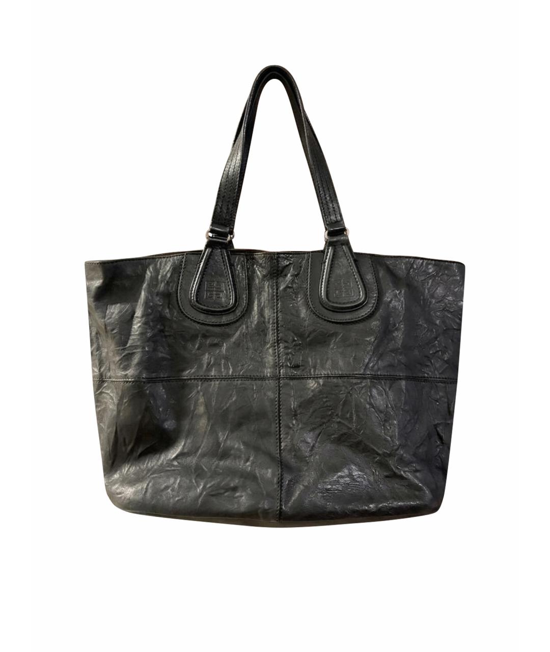 GIVENCHY Черная кожаная сумка тоут, фото 1