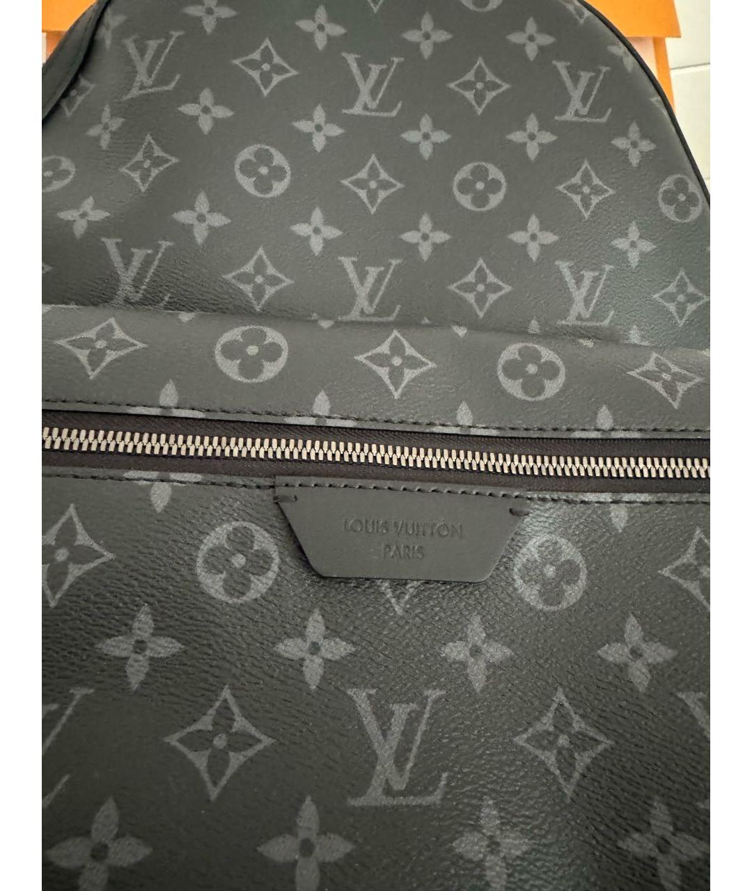 LOUIS VUITTON Серый кожаный рюкзак, фото 3