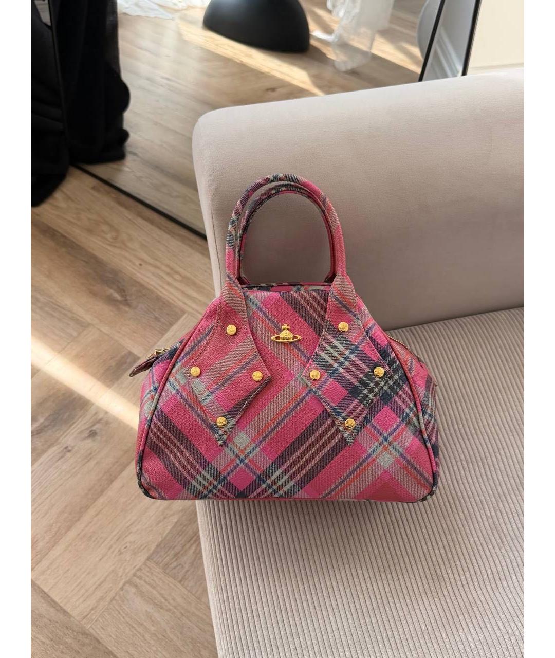 VIVIENNE WESTWOOD Розовая сумка с короткими ручками, фото 9