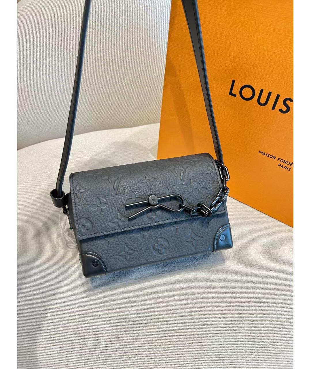 LOUIS VUITTON Черная сумка через плечо, фото 5