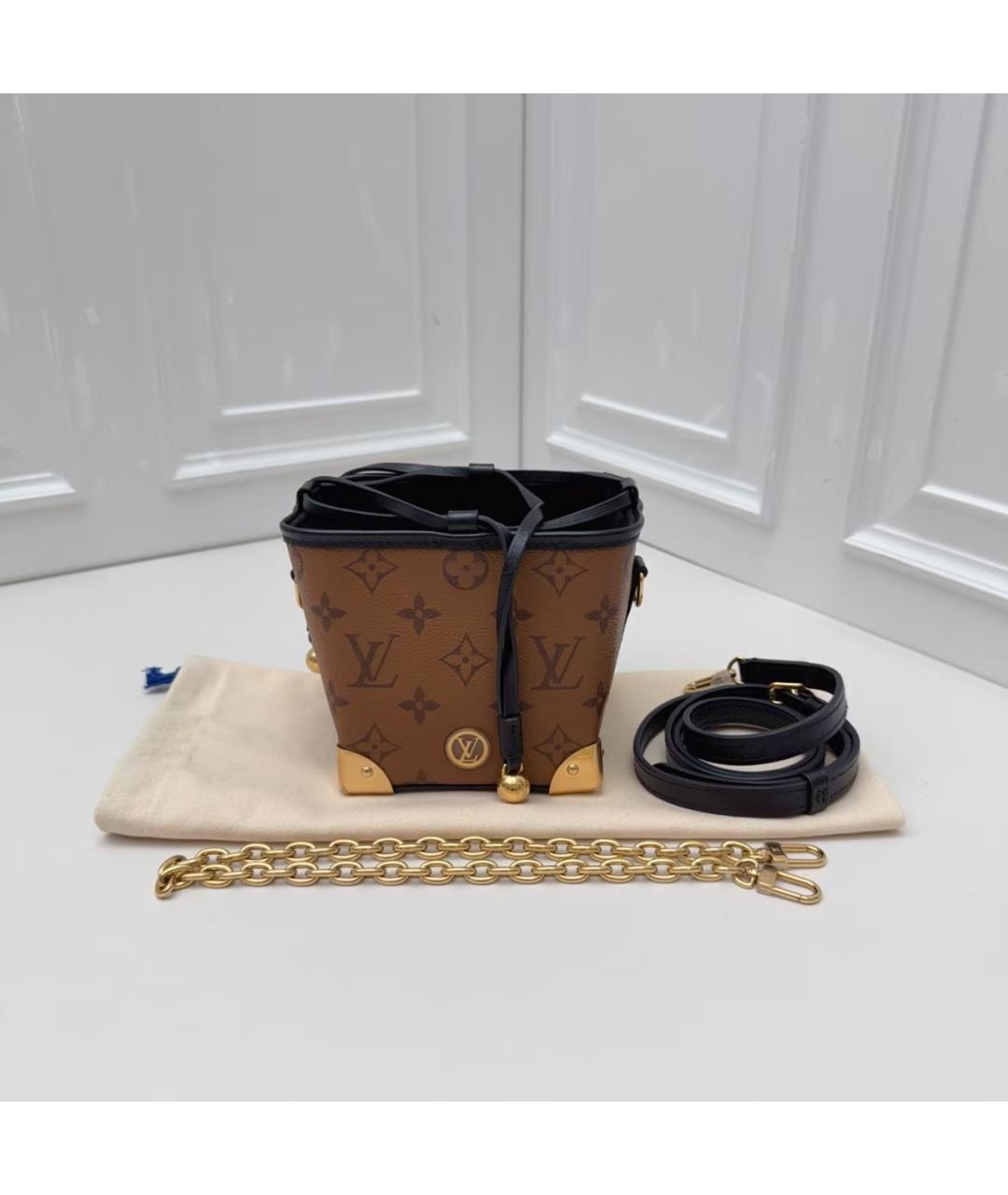 LOUIS VUITTON Коричневая сумка через плечо, фото 2
