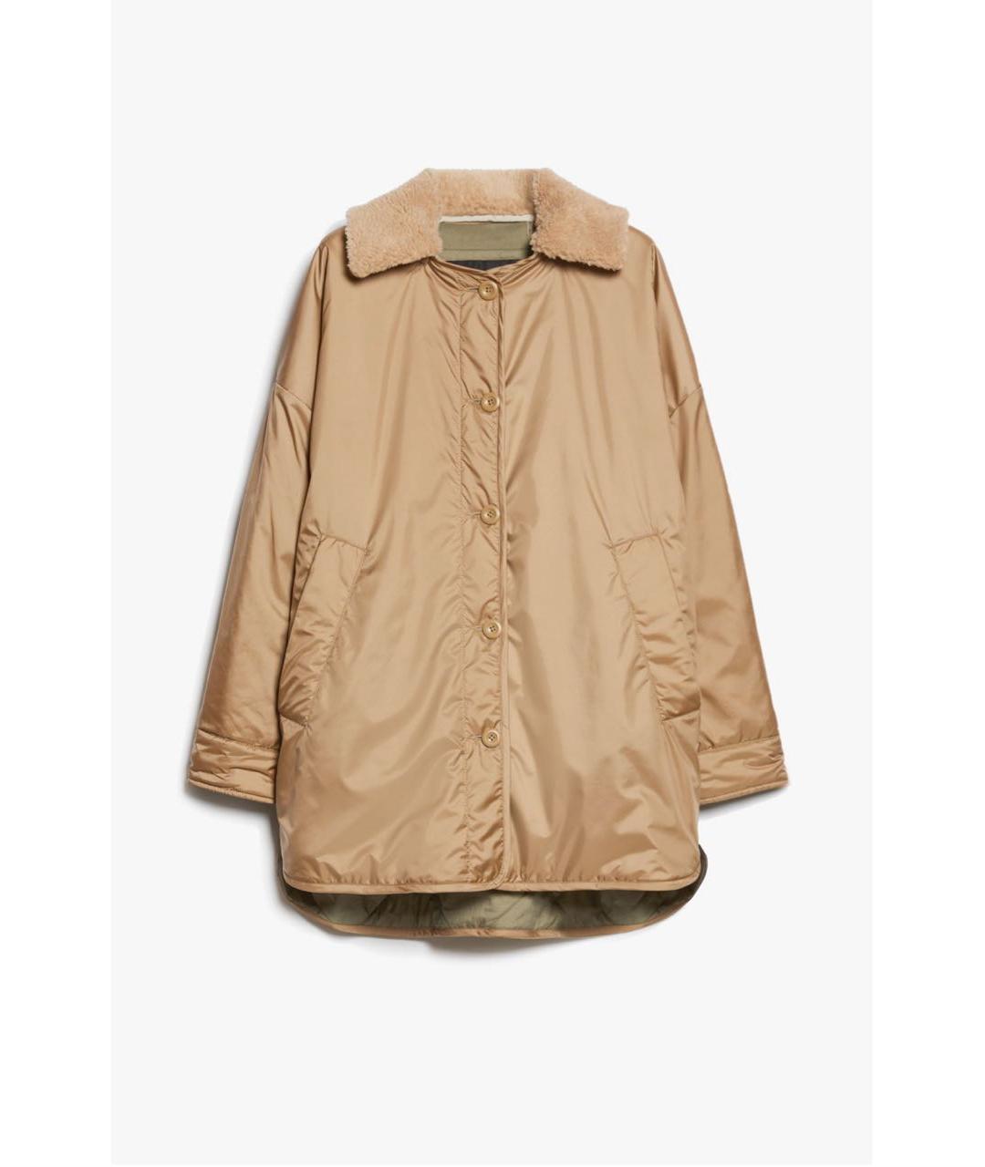 WEEKEND MAX MARA Коричневая шерстяная куртка, фото 3