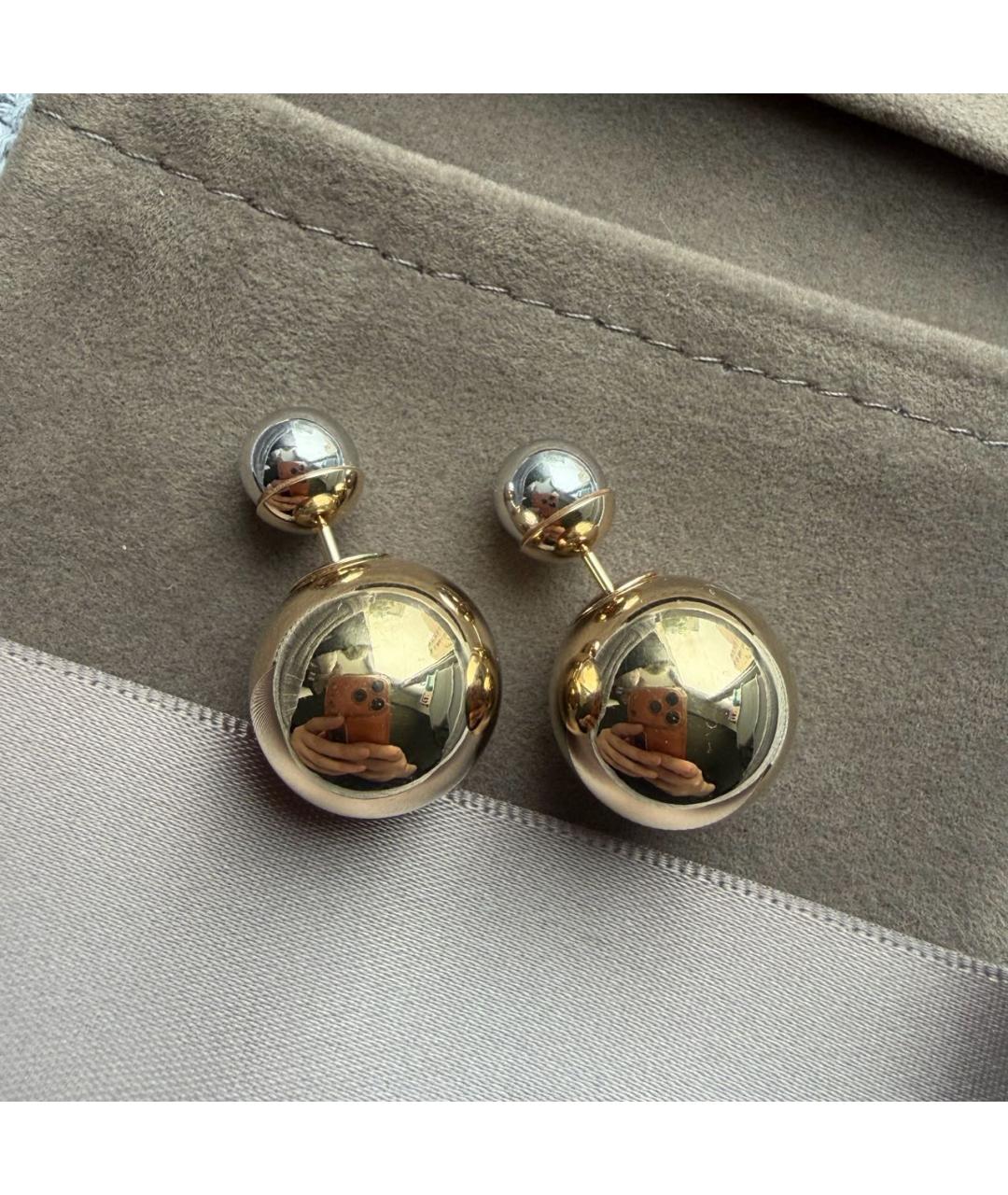 CHRISTIAN DIOR Золотые серьги, фото 4
