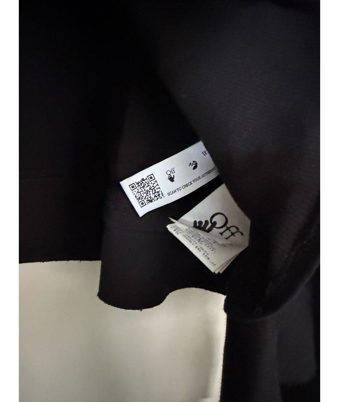 OFF-WHITE Черная хлопковая майка, фото 4