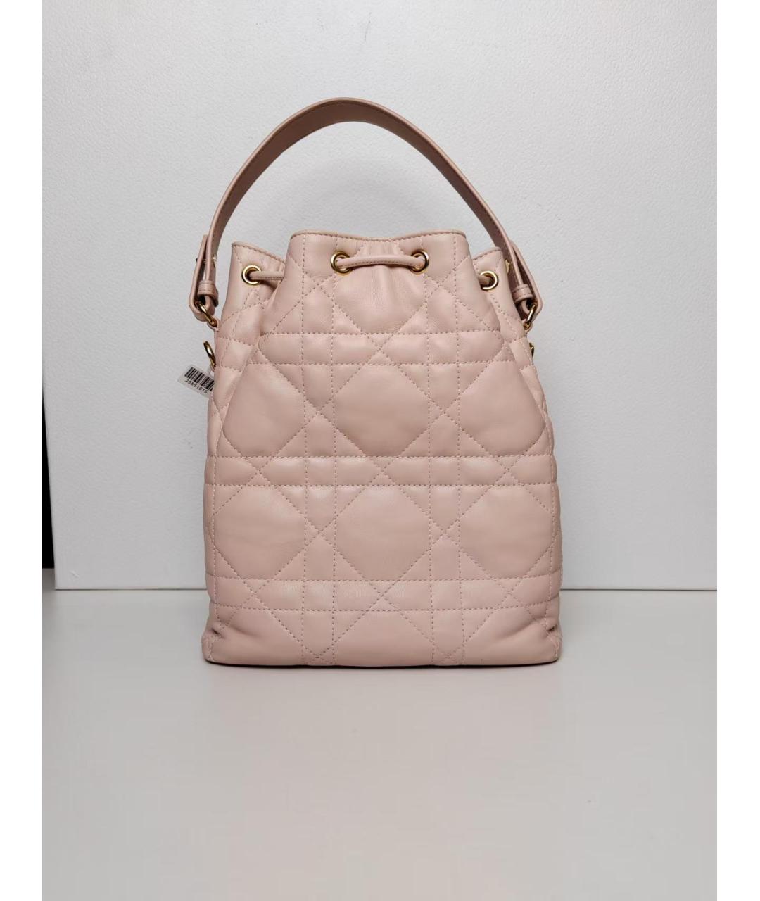 CHRISTIAN DIOR Розовый кожаный рюкзак, фото 3