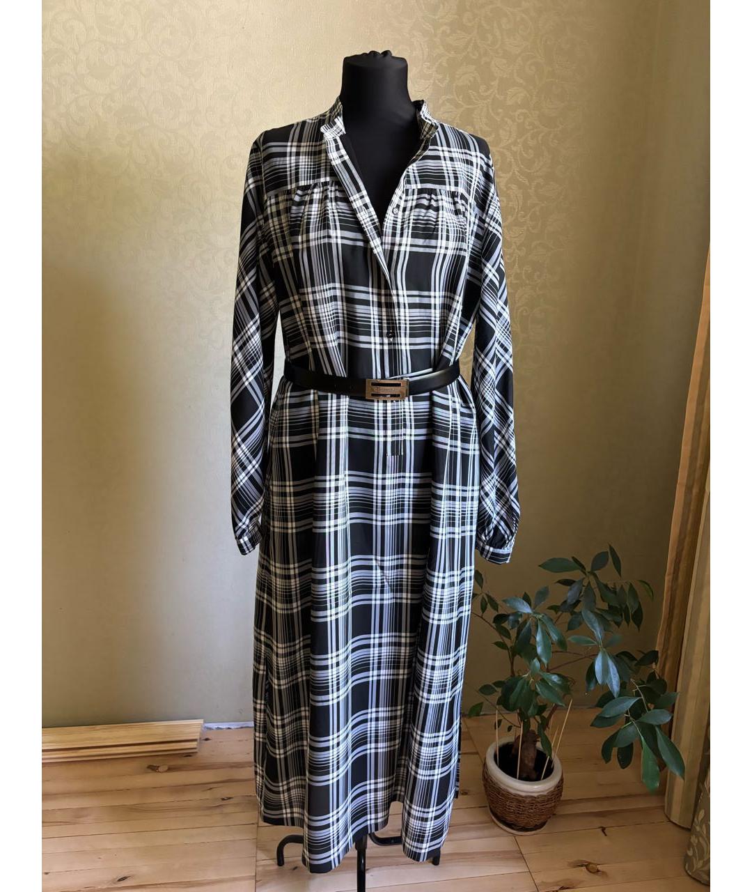 WEEKEND MAX MARA Черное вискозное повседневное платье, фото 5