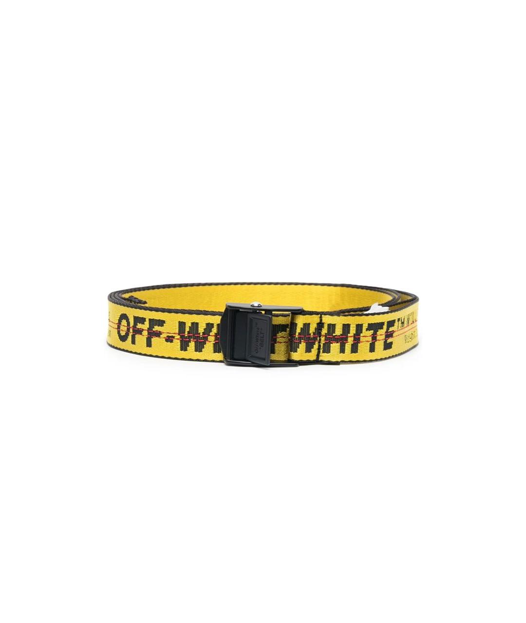OFF-WHITE Желтый ремень, фото 1