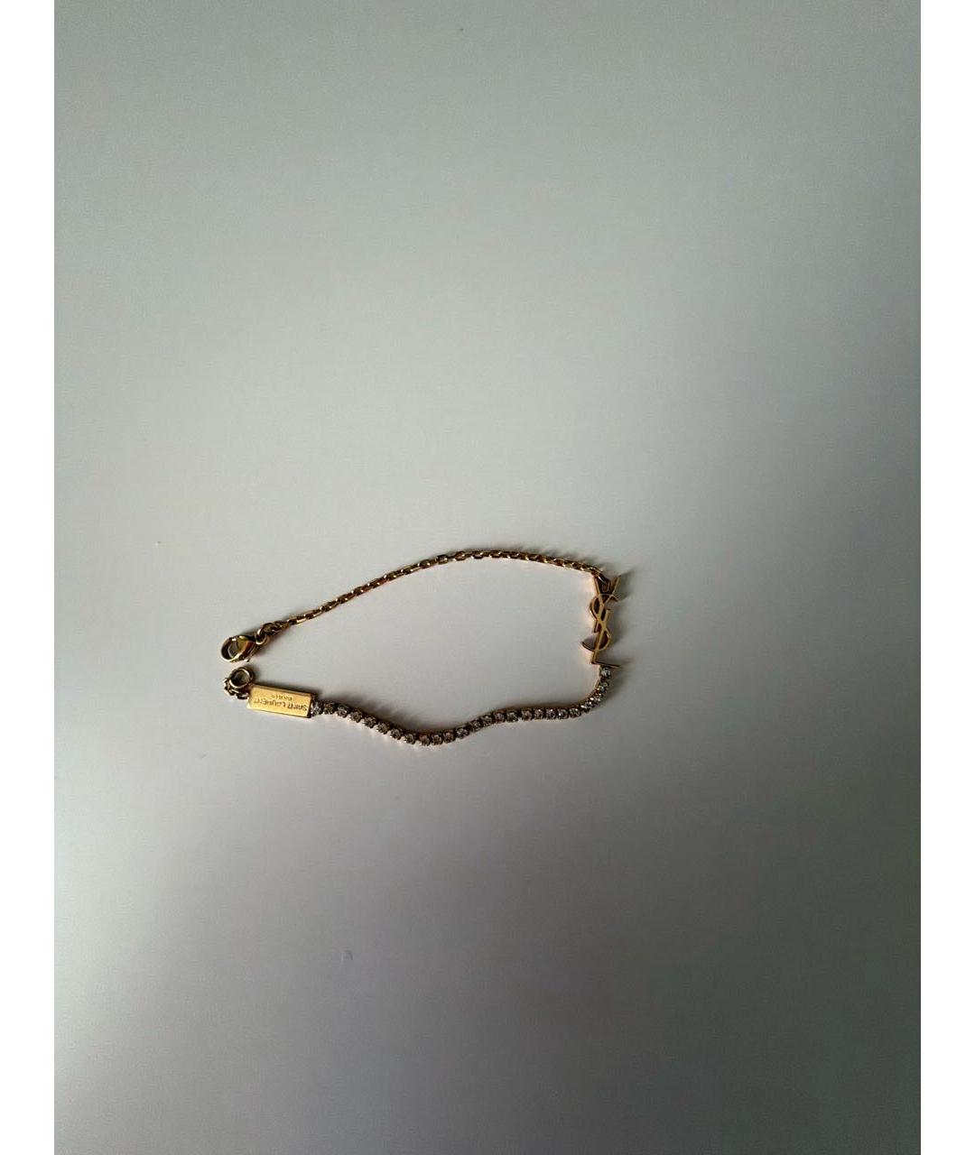 SAINT LAURENT Золотой браслет, фото 6