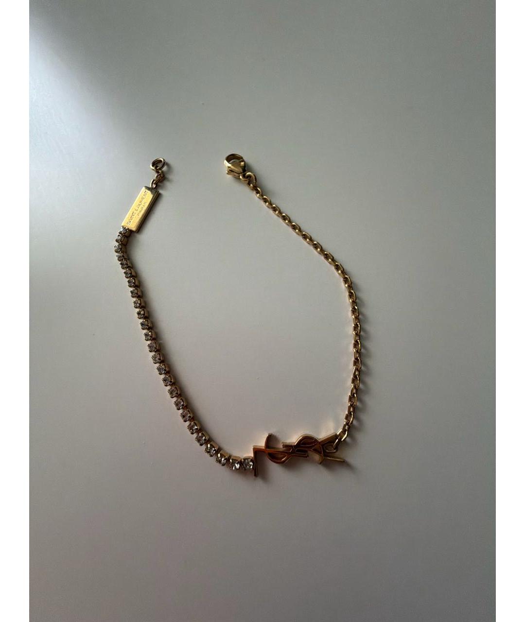 SAINT LAURENT Золотой браслет, фото 2