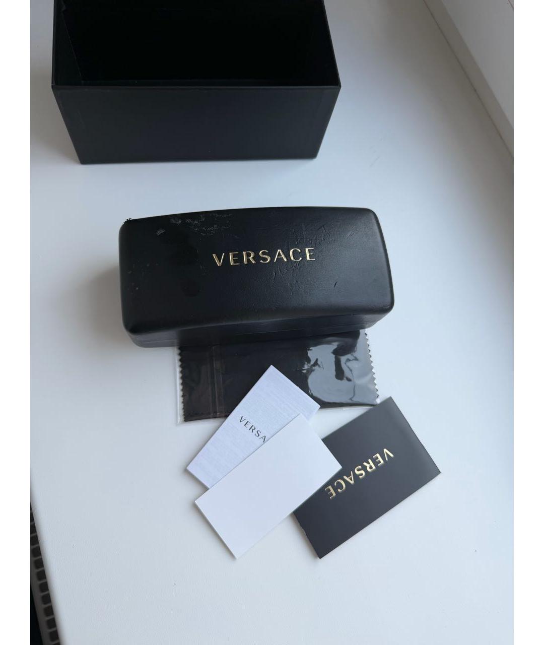 VERSACE Белые пластиковые солнцезащитные очки, фото 6