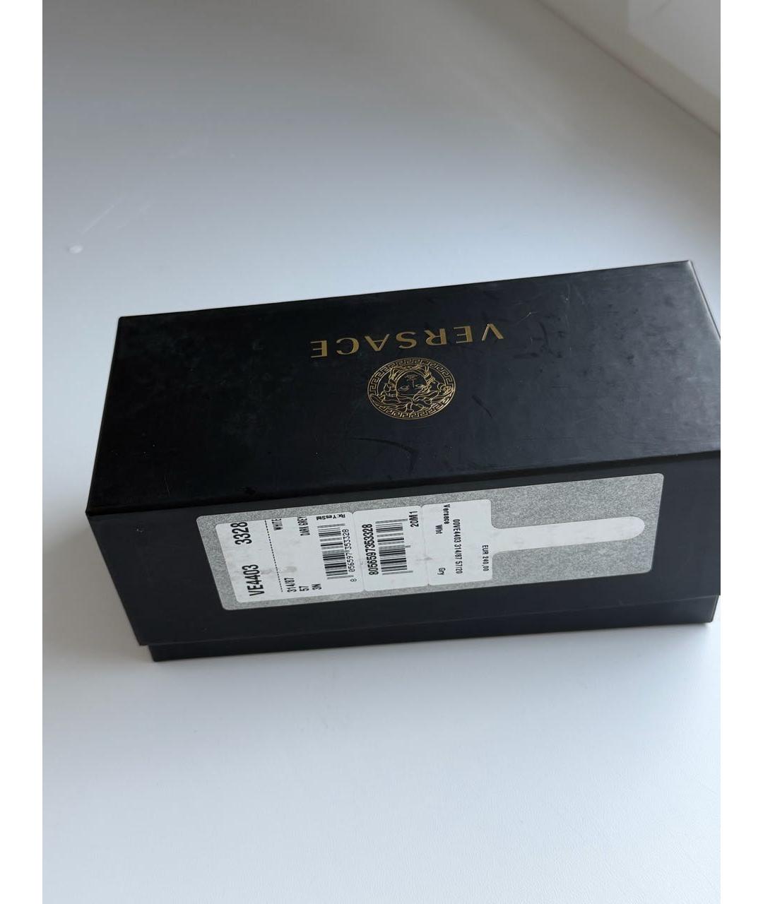 VERSACE Белые пластиковые солнцезащитные очки, фото 4