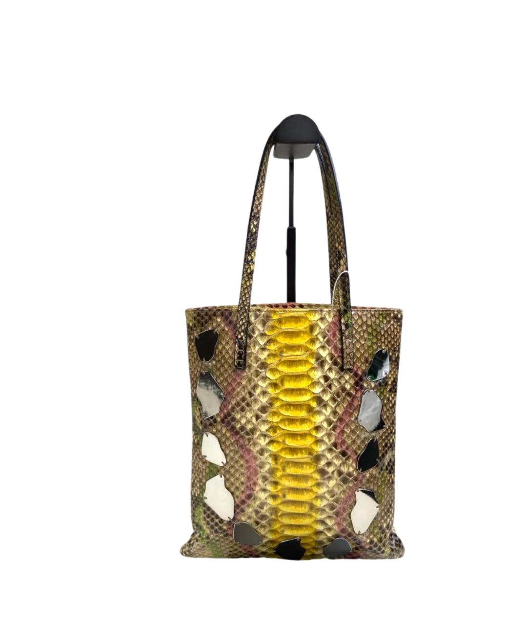 FENDI Мульти сумка тоут из кожи питона, фото 7