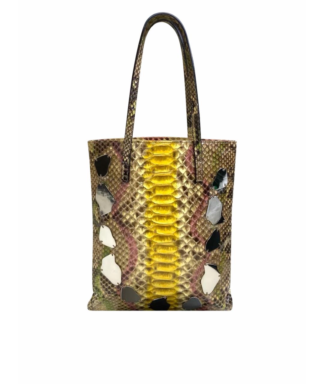 FENDI Мульти сумка тоут из кожи питона, фото 1