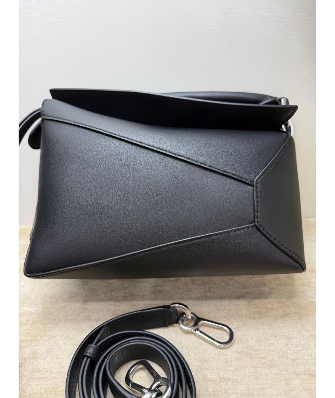 LOEWE Черная кожаная сумка через плечо, фото 3