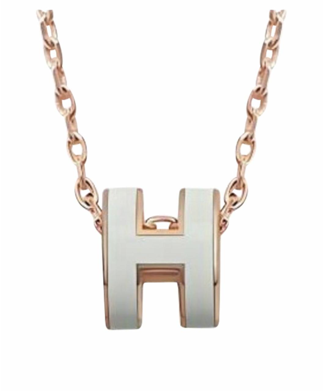 HERMES Белая подвеска, фото 1