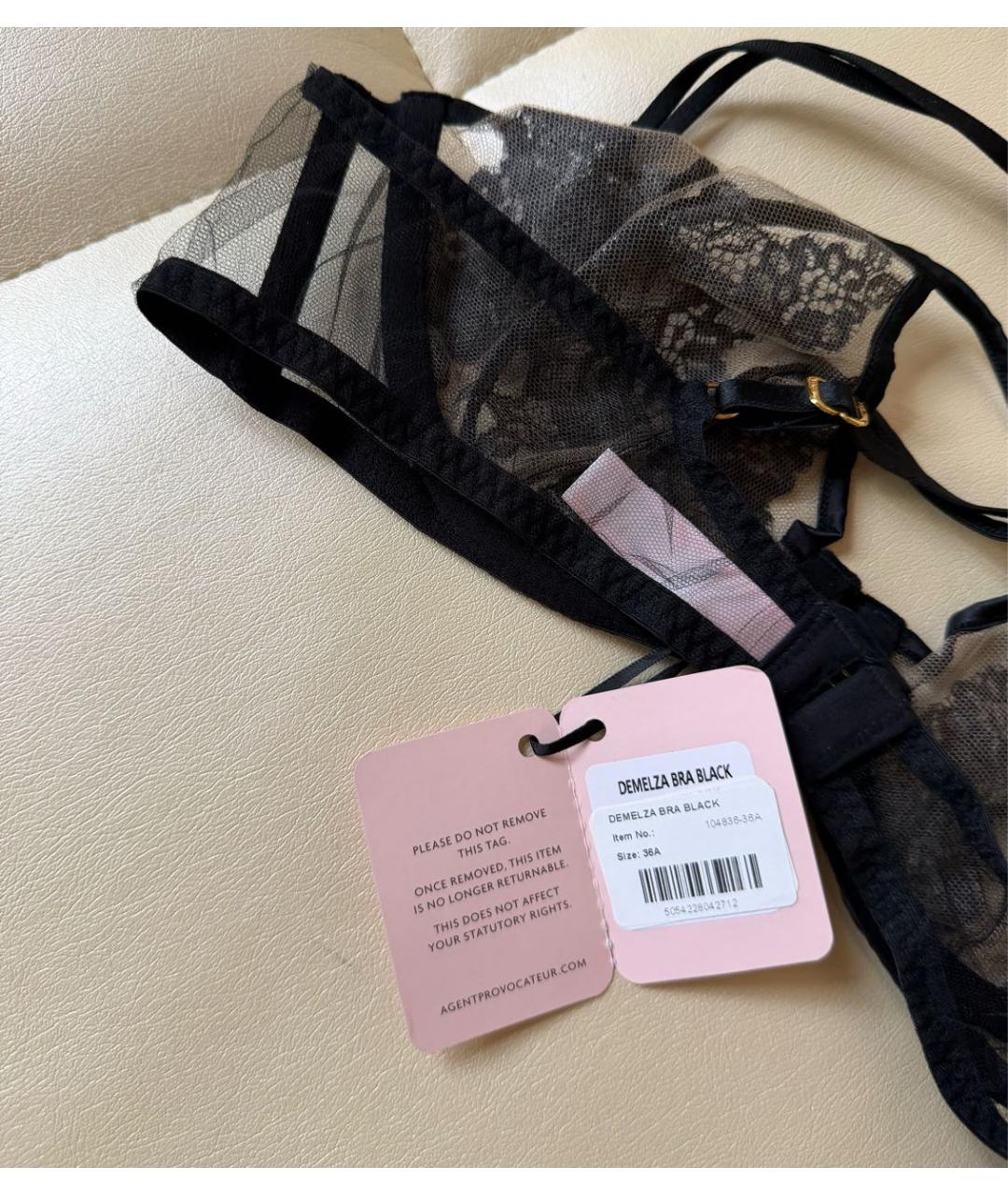 AGENT PROVOCATEUR Черный бюстгалтеры, фото 4