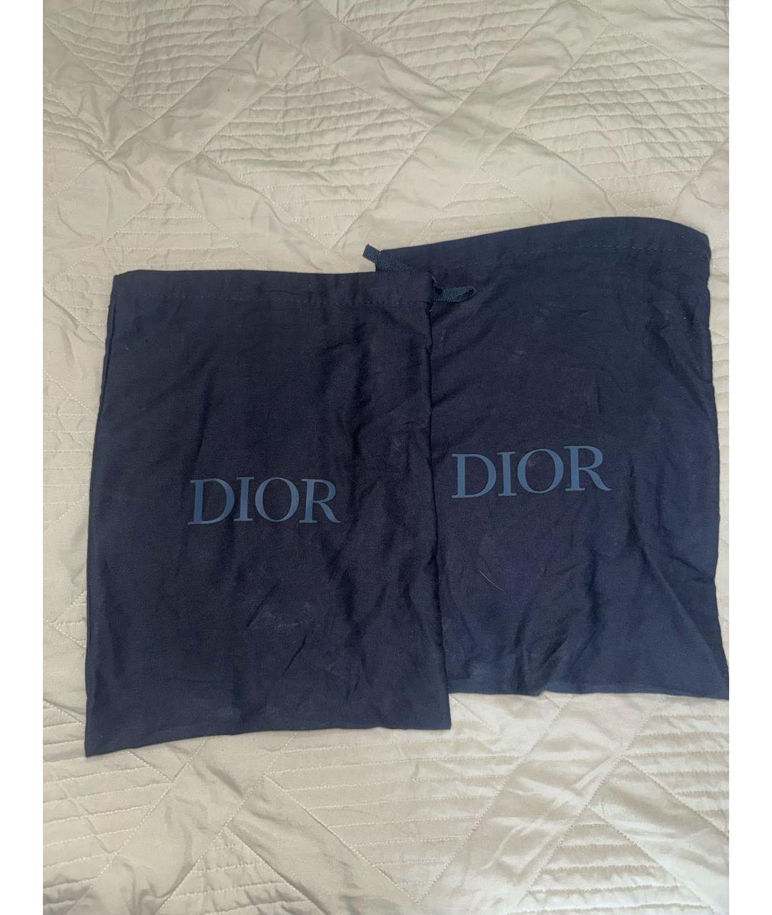 CHRISTIAN DIOR Черные кожаные низкие кроссовки / кеды, фото 6