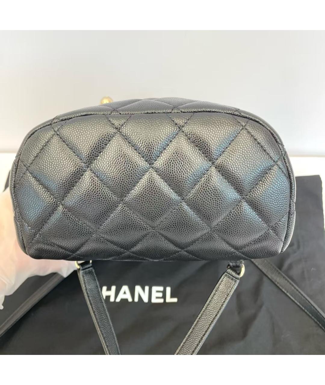 CHANEL Черный кожаный рюкзак, фото 5
