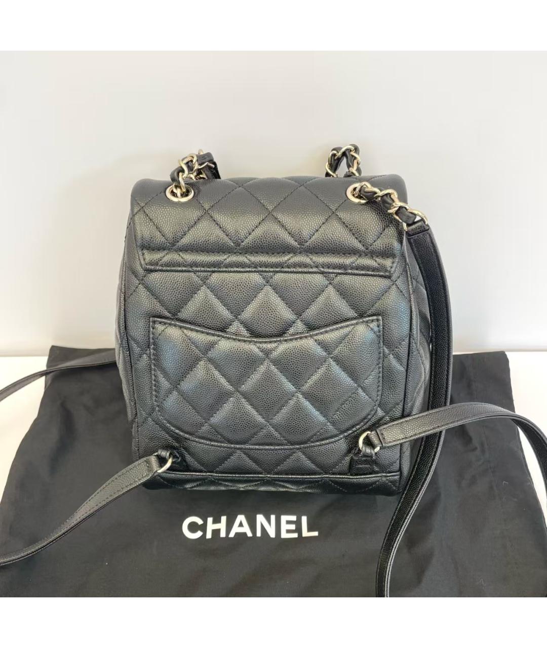 CHANEL Черный кожаный рюкзак, фото 3