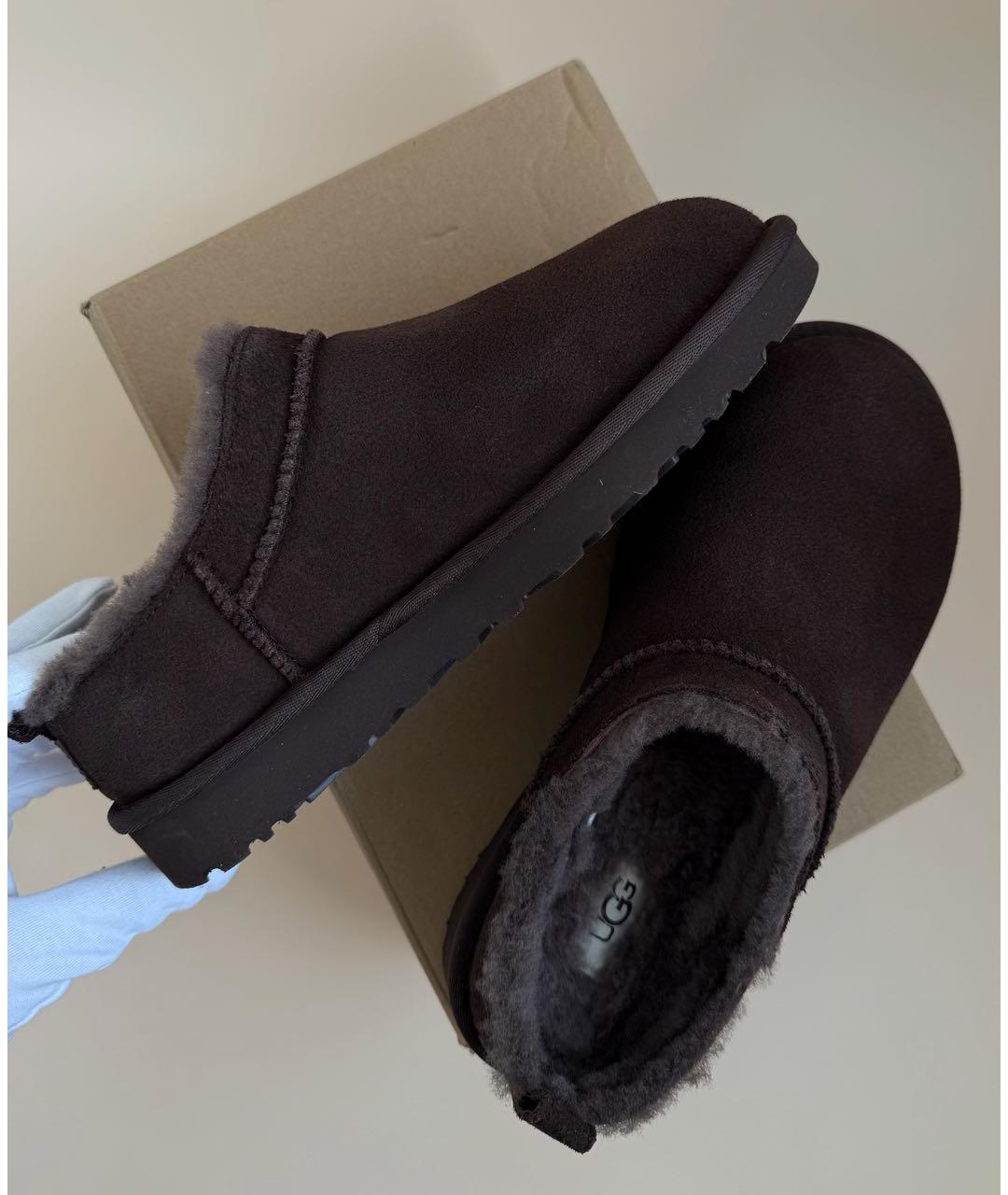 UGG Коричневые замшевые ботинки, фото 4