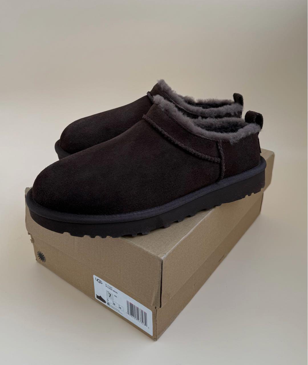 UGG Коричневые замшевые ботинки, фото 8