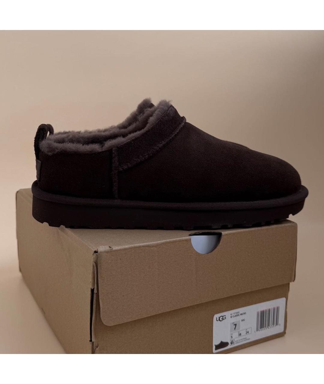 UGG Коричневые замшевые ботинки, фото 2