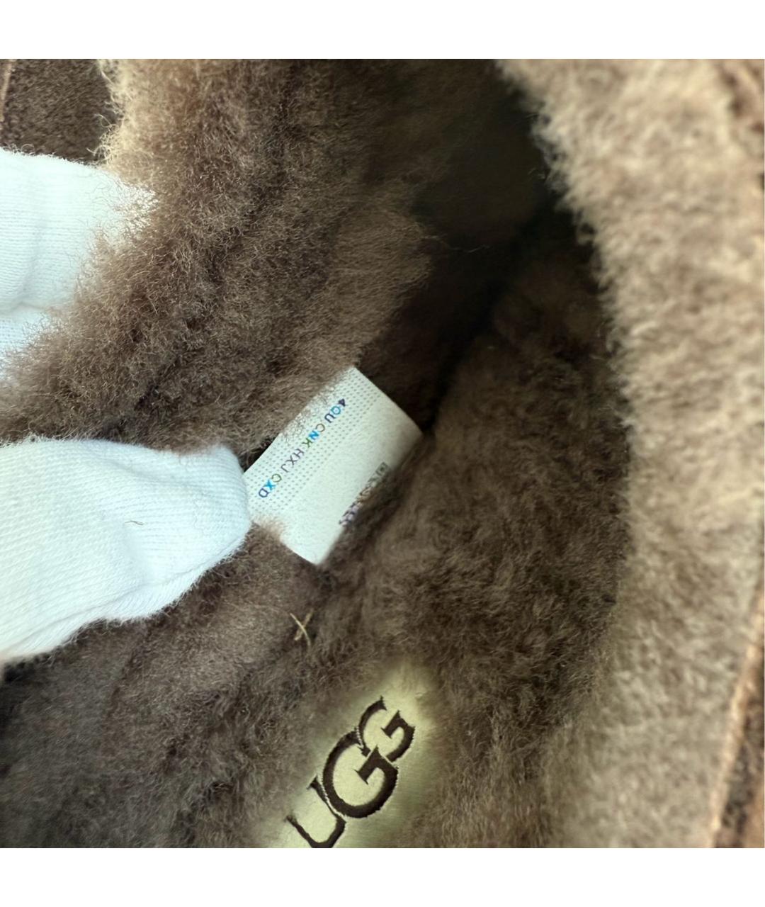 UGG Коричневые замшевые ботинки, фото 7
