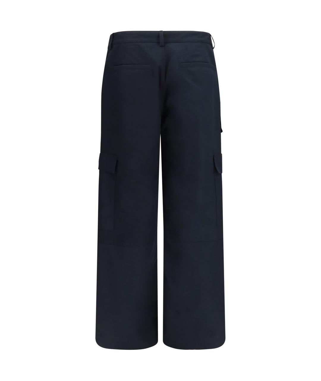 BALENCIAGA Антрацитовые хлопковые повседневные брюки, фото 2