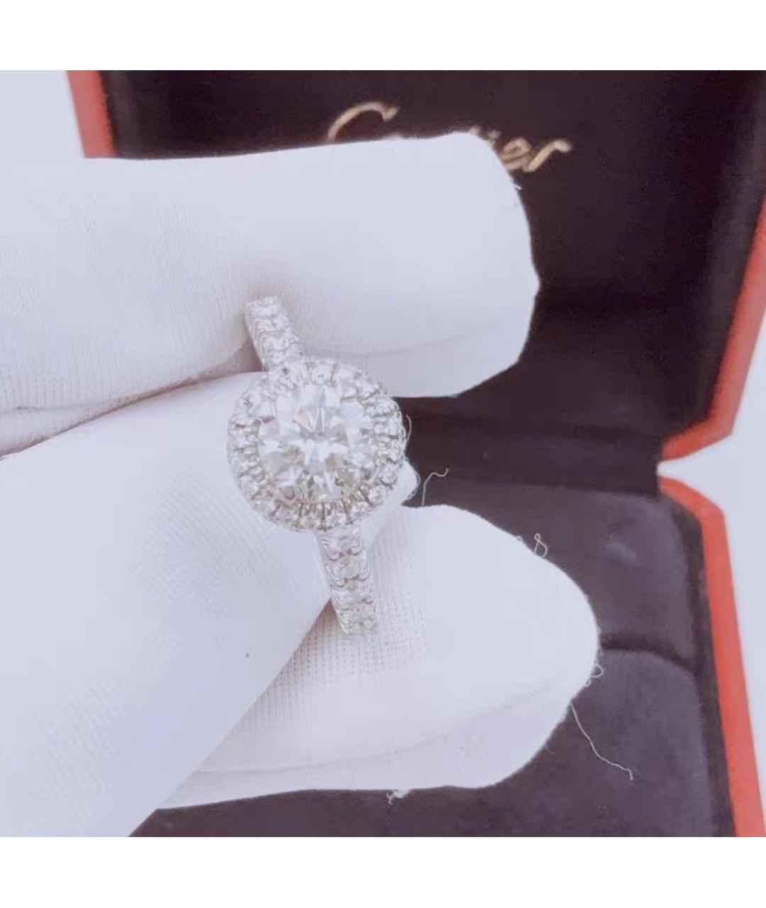 CARTIER Белое платиновое кольцо, фото 4