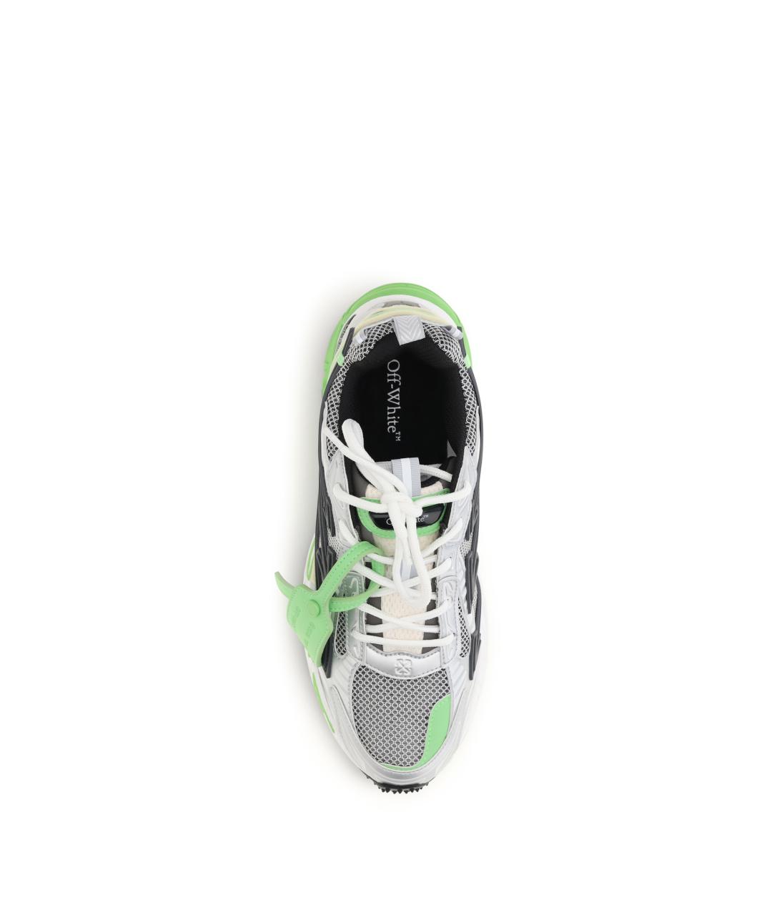 OFF-WHITE Мульти текстильные низкие кроссовки / кеды, фото 4