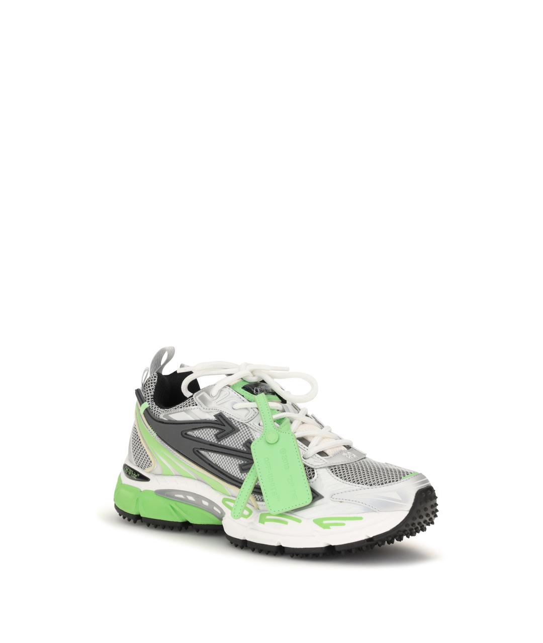 OFF-WHITE Мульти текстильные низкие кроссовки / кеды, фото 2