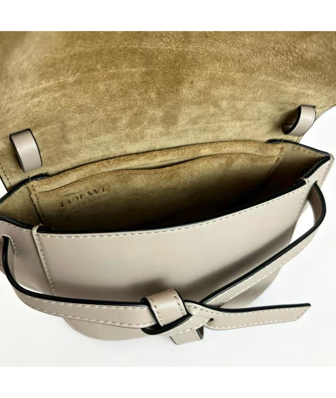 LOEWE Коричневая кожаная сумка через плечо, фото 6