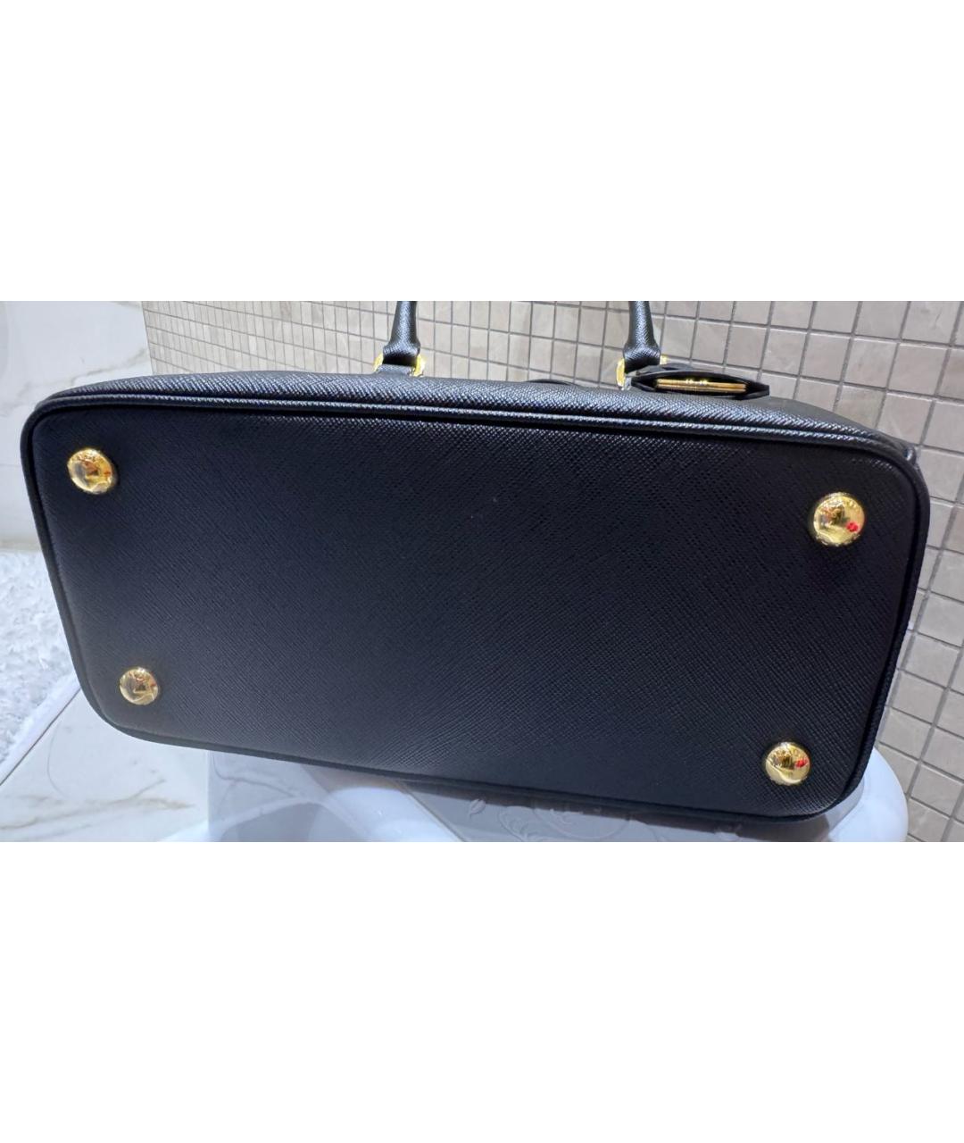 PRADA Черная кожаная сумка тоут, фото 3