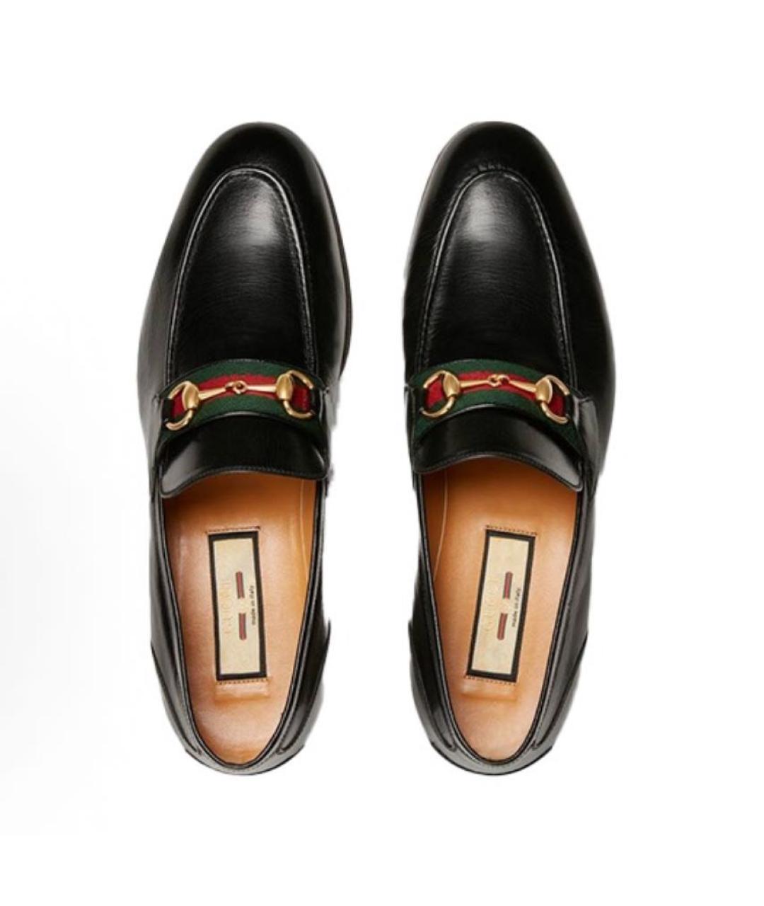 GUCCI Черные кожаные лоферы, фото 3