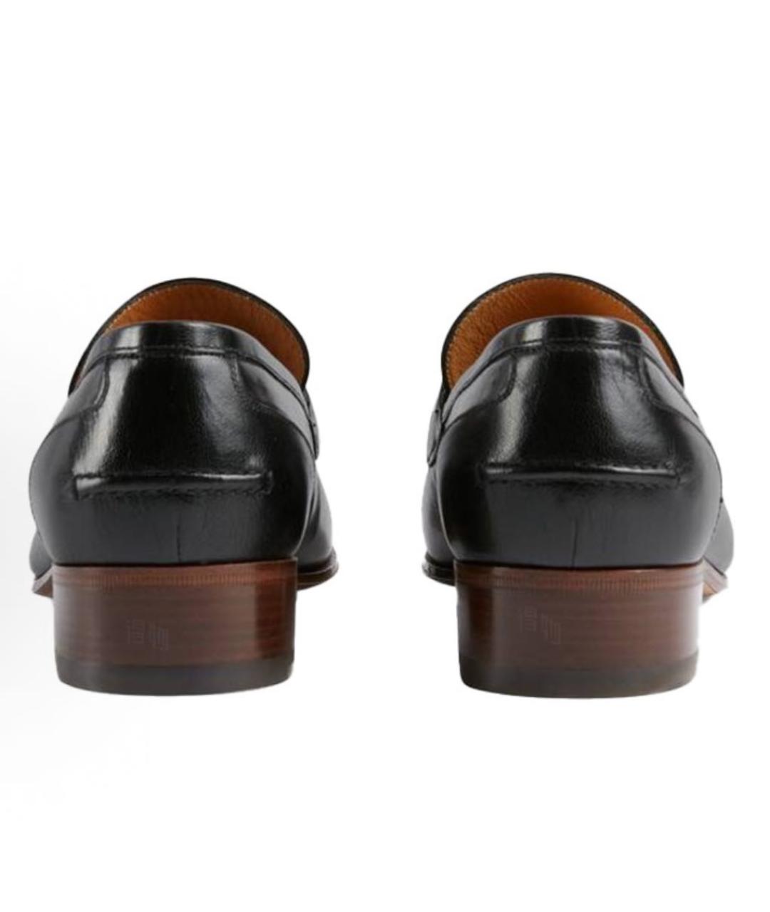 GUCCI Черные кожаные лоферы, фото 4