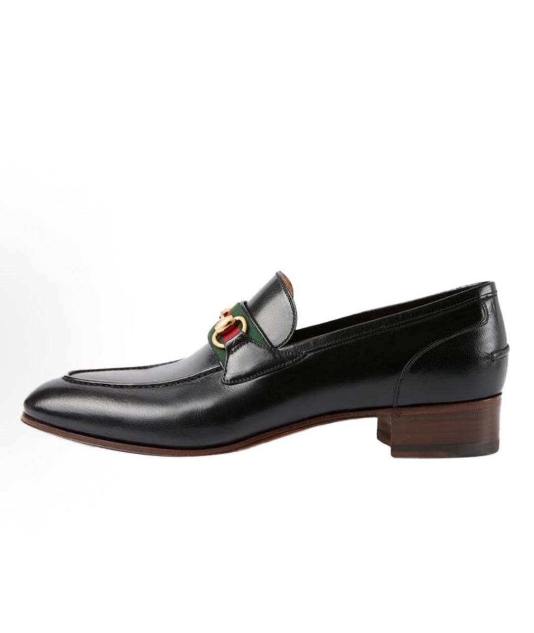 GUCCI Черные кожаные лоферы, фото 7