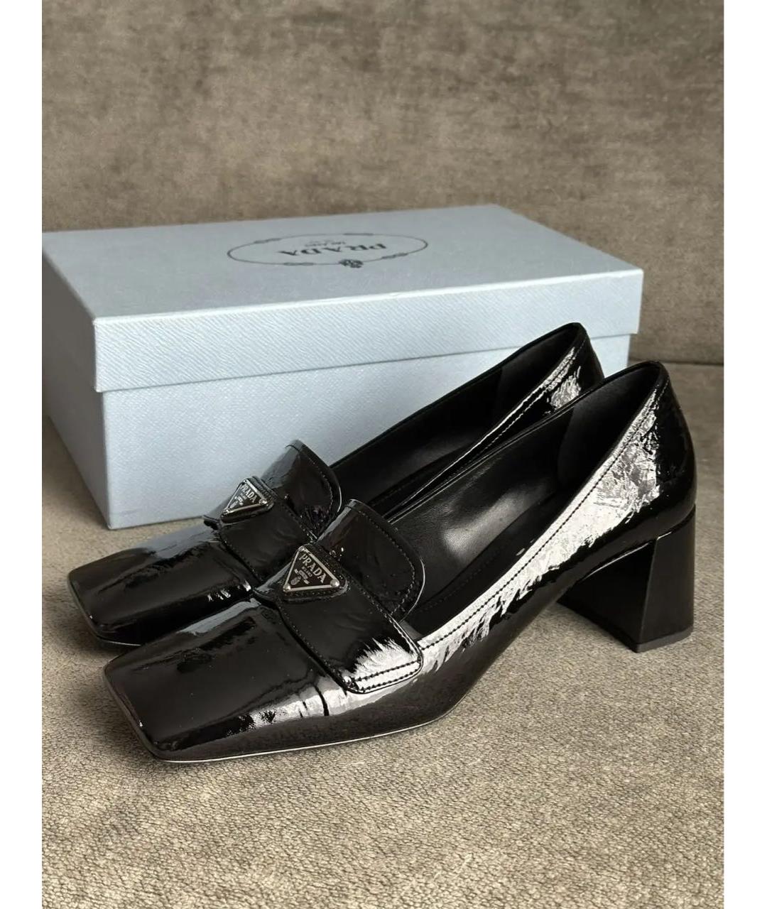 PRADA Черные туфли из лакированной кожи, фото 8