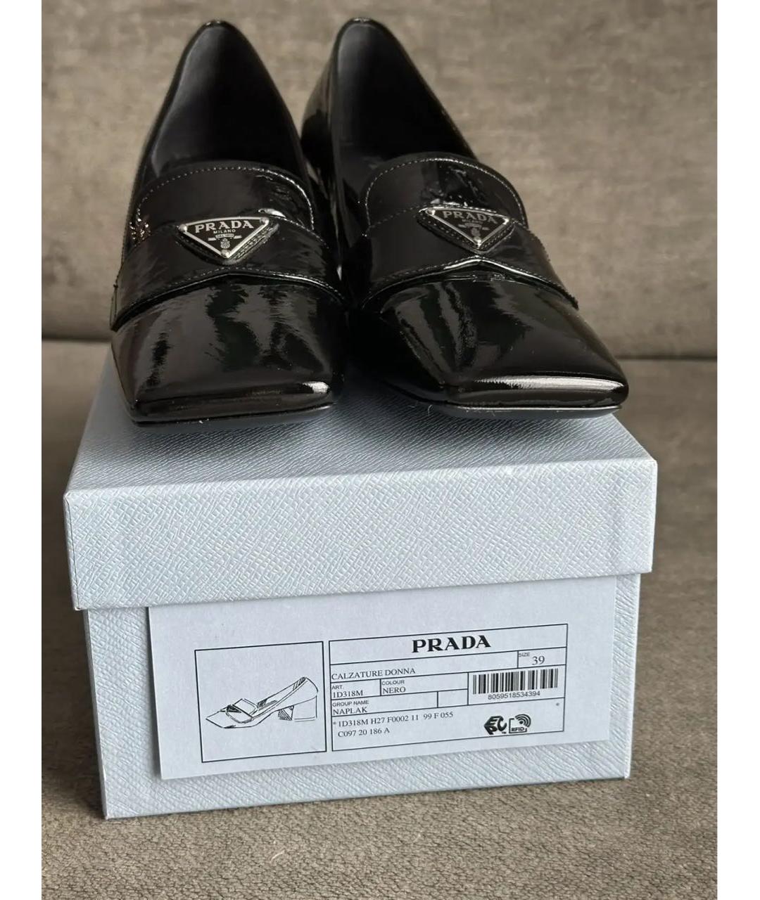 PRADA Черные туфли из лакированной кожи, фото 5