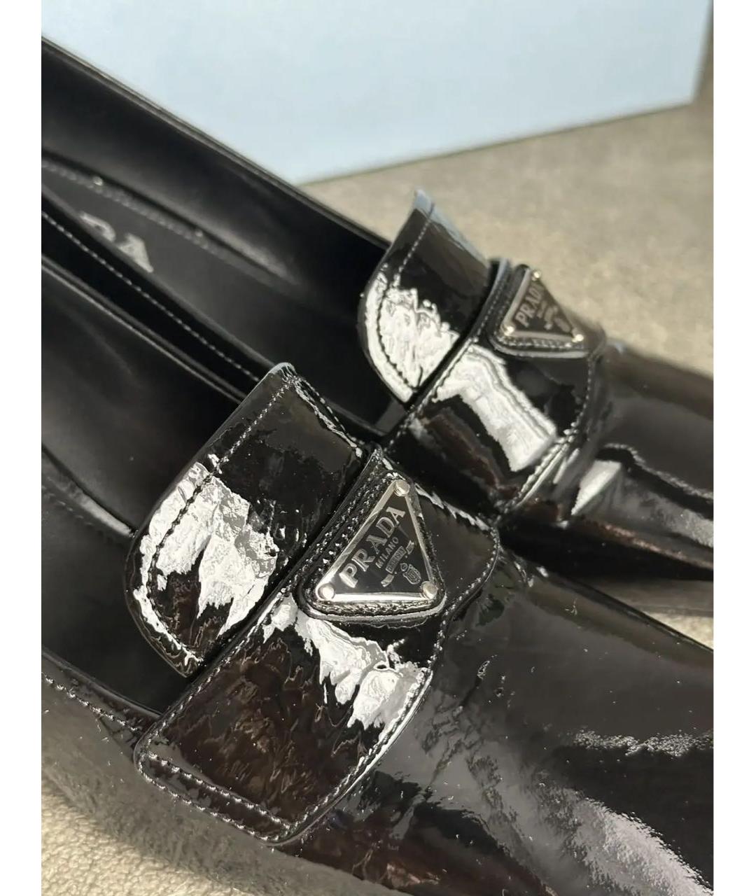 PRADA Черные туфли из лакированной кожи, фото 3