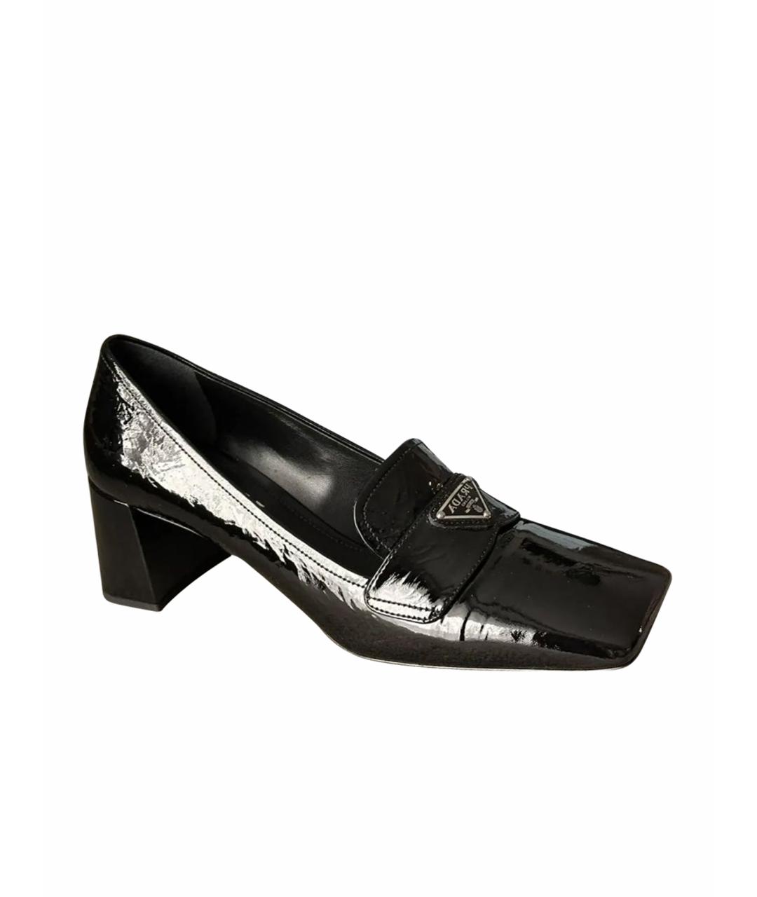 PRADA Черные туфли из лакированной кожи, фото 1